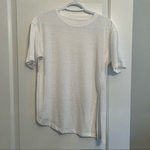 Lululemon Semi-sheer side tie tee, SZ 6